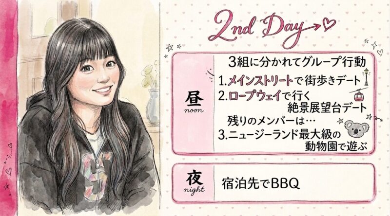 2日目のロケ地：3組に分かれてグループ行動！